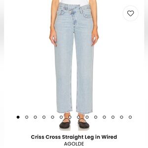Agolde Criss Cross Straight Leg jean